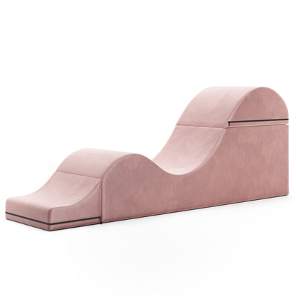 Chaise longue convertible Avana Kami / Yoga et massage - Pouf 2-en-1 avec chaise longue de yoga escamotable, microvelours - N/A