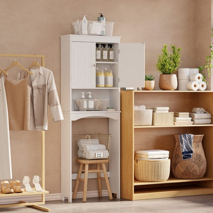 Meuble de rangement pour salle de bain, meuble de rangement pour WC, étagère de salle de bain au-dessus des toilettes, gain de place pour WC