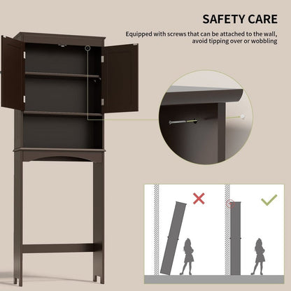 Meuble de rangement pour salle de bain, meuble de rangement pour WC, étagère de salle de bain au-dessus des toilettes, gain de place pour WC