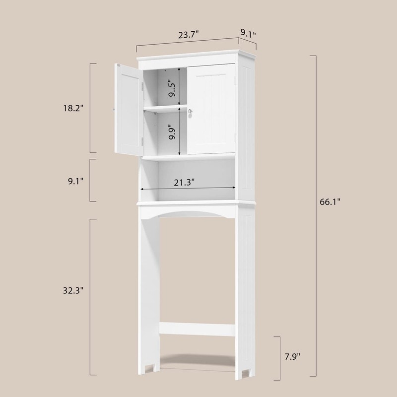 Meuble de rangement pour salle de bain, meuble de rangement pour WC, étagère de salle de bain au-dessus des toilettes, gain de place pour WC