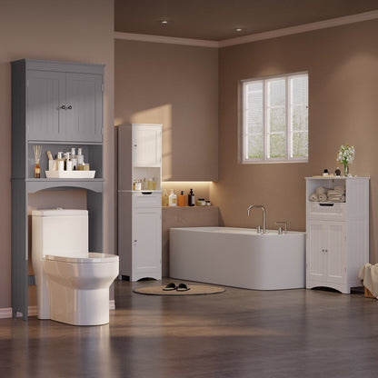 Meuble de rangement pour salle de bain, meuble de rangement pour WC, étagère de salle de bain au-dessus des toilettes, gain de place pour WC