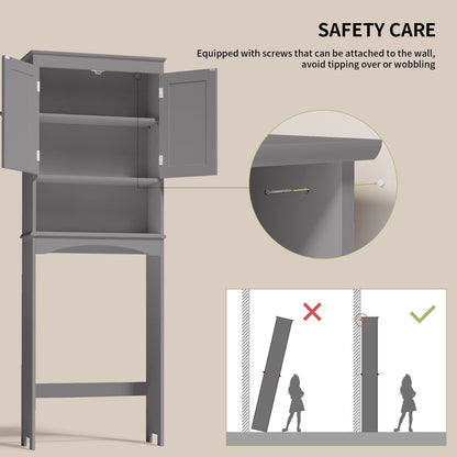 Meuble de rangement pour salle de bain, meuble de rangement pour WC, étagère de salle de bain au-dessus des toilettes, gain de place pour WC