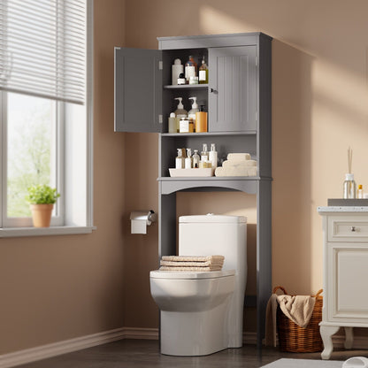Meuble de rangement pour salle de bain, meuble de rangement pour WC, étagère de salle de bain au-dessus des toilettes, gain de place pour WC