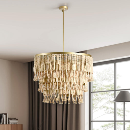 Luminaire à perles naturelles Brittany de Kosas Home