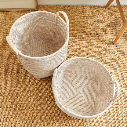 Panier en osier de verger de Birmanie, lot de 2