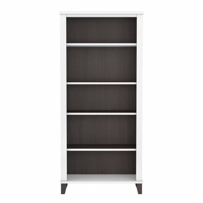Étagère à livres Bush Furniture Somerset, 5 niveaux, avec étagères réglables
