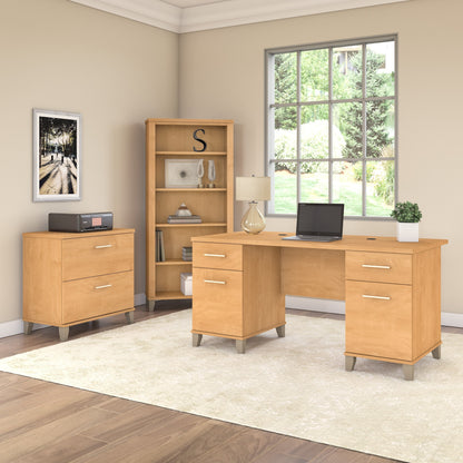Étagère à livres Bush Furniture Somerset, 5 niveaux, avec étagères réglables