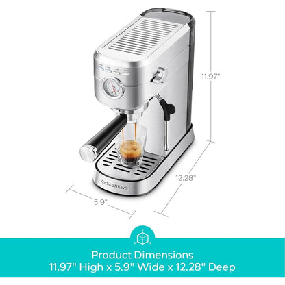 Machine à expresso CASABREWS CM5418 20 bars avec buse vapeur pour faire mousser le lait