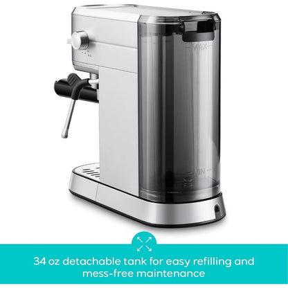 Machine à expresso CASABREWS CM5418 20 bars avec buse vapeur pour faire mousser le lait