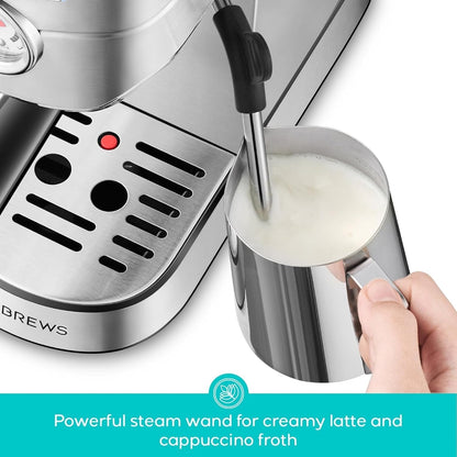 Machine à expresso CASABREWS CM5418 20 bars avec buse vapeur pour faire mousser le lait
