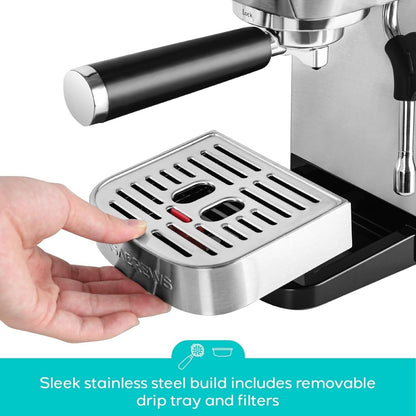 Machine à expresso professionnelle Casabrews 3700E 20 Bar avec mousseur de lait - N/A
