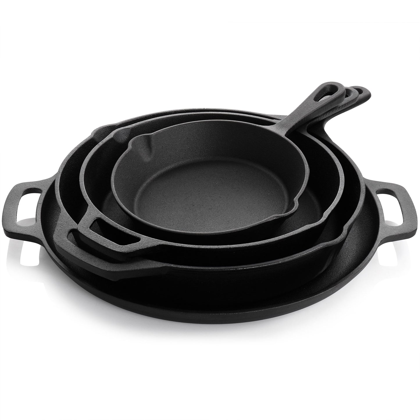 Casserole en fonte pré-épices et accessoires - Ensemble de 12 pièces