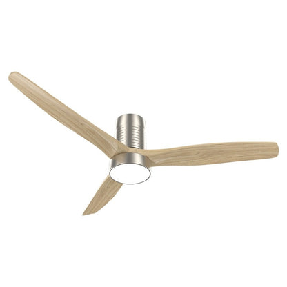 Ventilateur de plafond encastré de 52 pouces de style farmhouse avec éclairage et télécommande, moteur DC réversible.