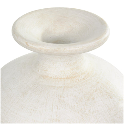 Vase décoratif en forme d'amphore, en céramique, de grande taille, pour le sol - Blanc - Roche River Decor