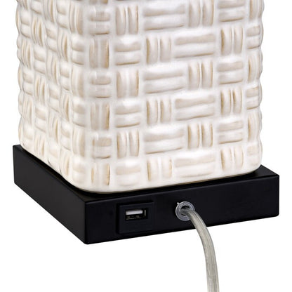 Ensemble de lampes de table USB en céramique