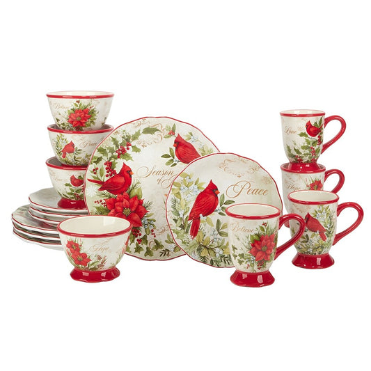 Service de table Certified International Winter's Medley, 16 pièces, pour 4 personnes