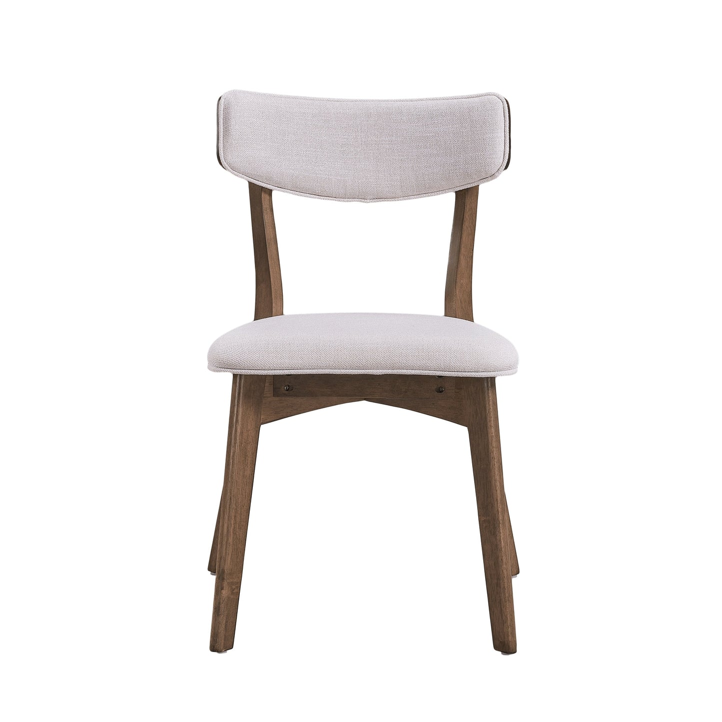Chaises de salle à manger Chazz en bois de caoutchouc rembourré, style moderne du milieu du siècle, par Christopher Knight Home (lot de 2/4)