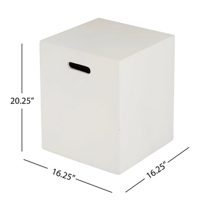 Christopher Knight Home - Table d'appoint en béton léger pour réservoir d'eau, modèle Aidan, pour extérieur