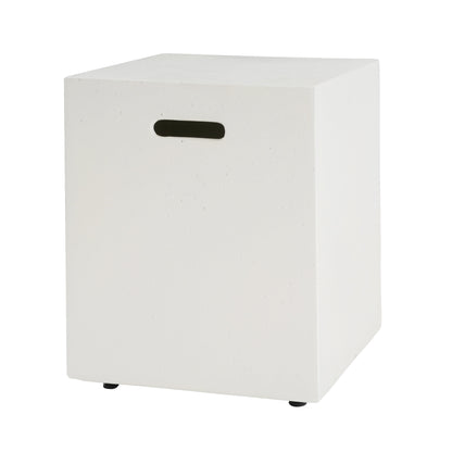Christopher Knight Home - Table d'appoint en béton léger pour réservoir d'eau, modèle Aidan, pour extérieur