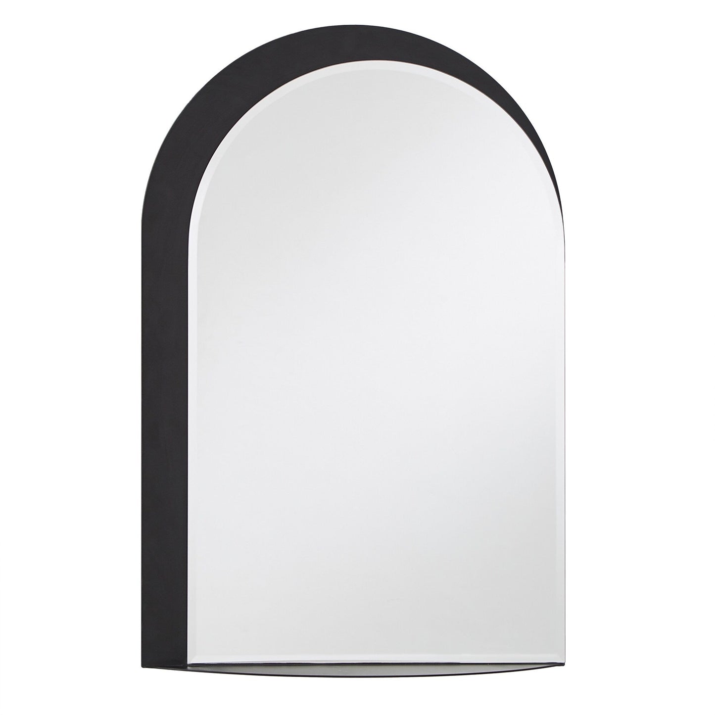 Miroir mural en métal à arche de Concord avec étagère de iNSPIRE Q Bold
