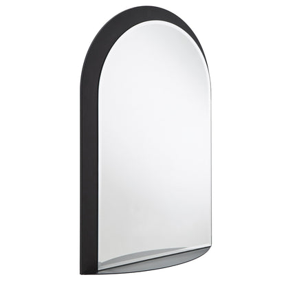 Miroir mural en métal à arche de Concord avec étagère de iNSPIRE Q Bold