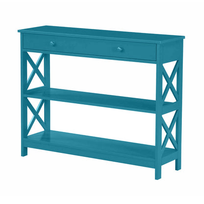 Table console Oxford à 1 tiroir avec étagères de Convenience Concepts