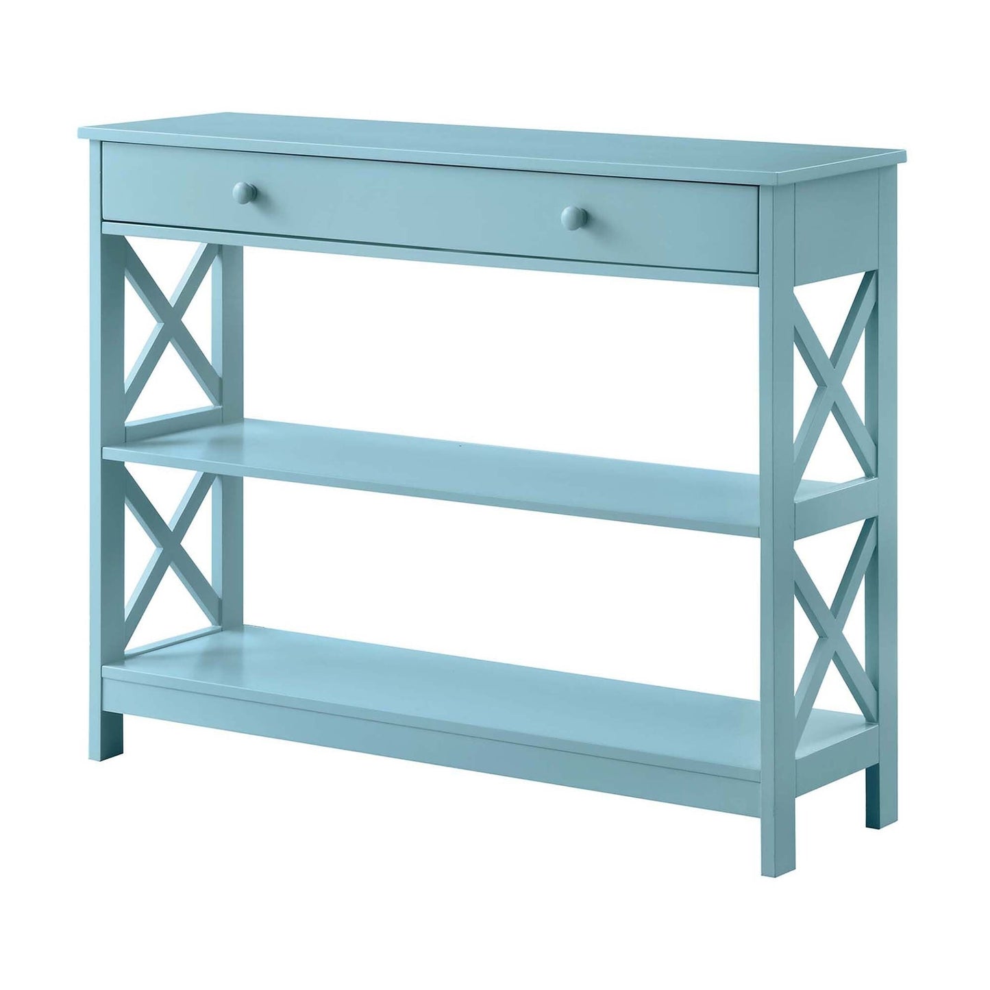 Table console Oxford à 1 tiroir avec étagères de Convenience Concepts