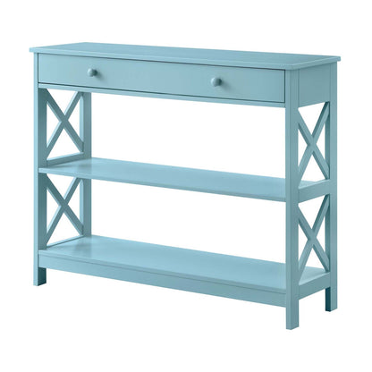 Table console Oxford à 1 tiroir avec étagères de Convenience Concepts