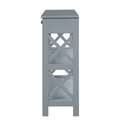 Table console Oxford à 1 tiroir avec étagères de Convenience Concepts