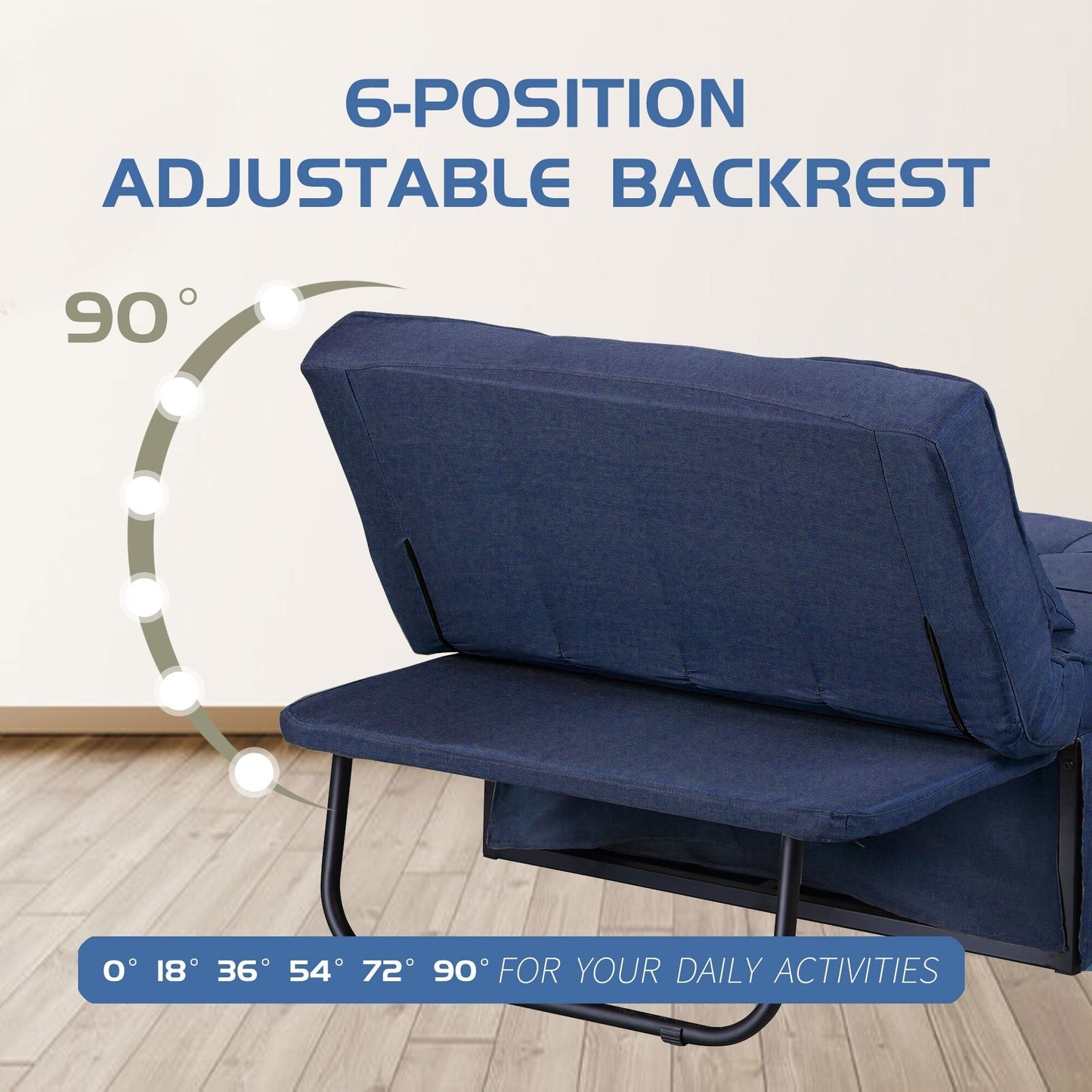 Canapé-lit convertible, canapé-lit, fauteuil, canapé, pouf pliable, fauteuil inclinable pour salon.
