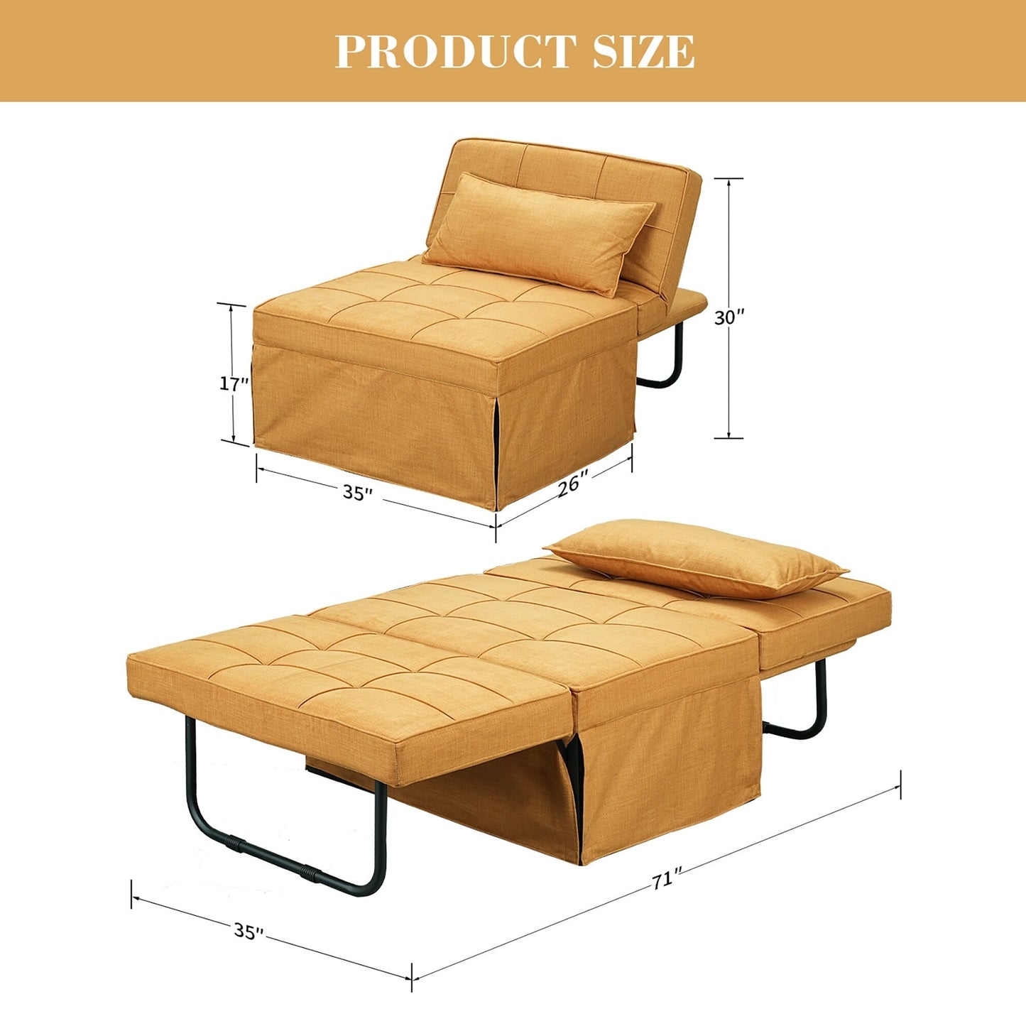 Canapé-lit convertible, canapé-lit, fauteuil, canapé, pouf pliable, fauteuil inclinable pour salon.