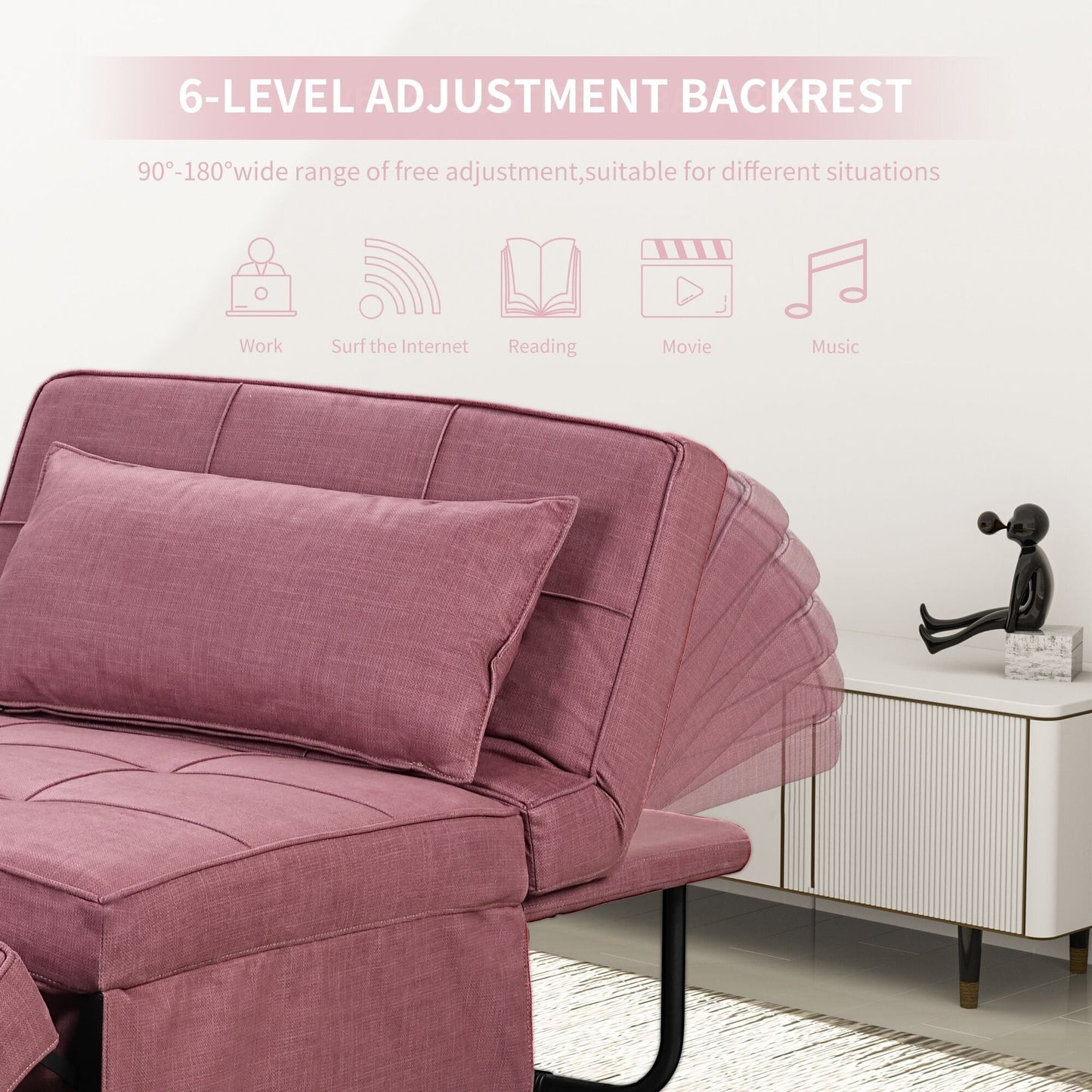 Canapé-lit convertible, canapé-lit, fauteuil, canapé, pouf pliable, fauteuil inclinable pour salon.
