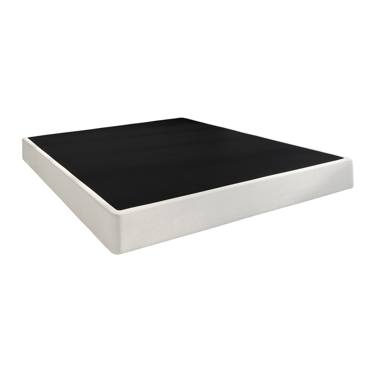 Sommier à ressorts métalliques de 5 pouces avec revêtement en lin gris chaud de CraftPorch