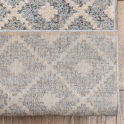 Tapis de couloir sur mesure Harlow Trellis, style moderne, pour escalier