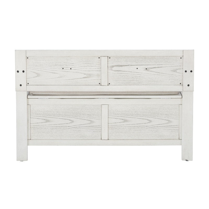 Banc d'entrée avec rangement et couvercle rabattable en bois Dahlia