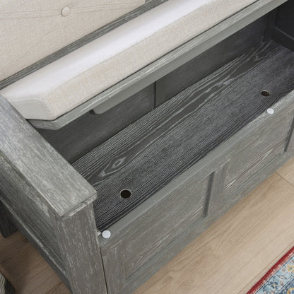 Banc d'entrée avec rangement et couvercle rabattable en bois Dahlia