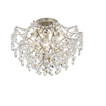 Dalia - Plafonnier intérieur élégant à 3 lumières avec cristaux