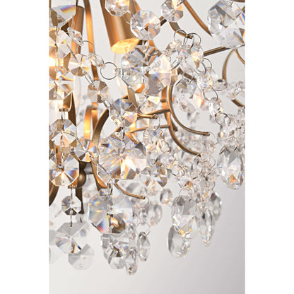 Dalia - Plafonnier intérieur élégant à 3 lumières avec cristaux