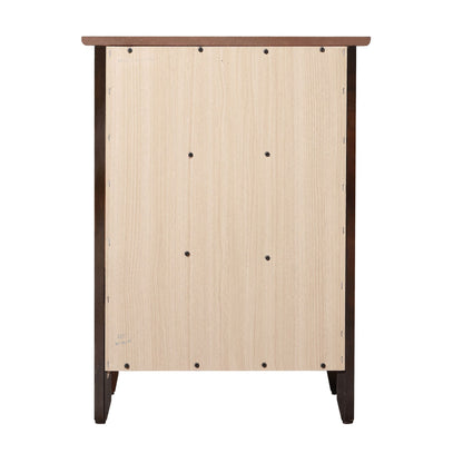 Table de chevet en bois de style transitionnel Daniel à 3 tiroirs