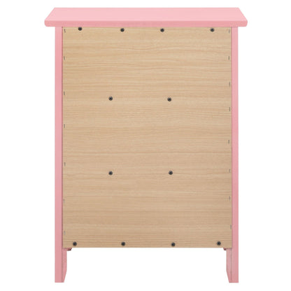 Table de chevet en bois de style transitionnel Daniel à 3 tiroirs