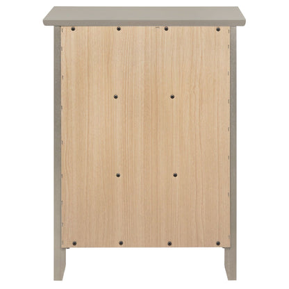 Table de chevet en bois de style transitionnel Daniel à 3 tiroirs