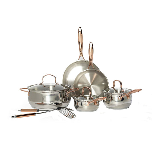 Ensemble de cuisine 10 pièces en acier inoxydable, Danemark