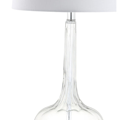 Lampe de table LED en verre en forme de goutte d'eau Diamante 28.5, rose (lot de 2) par JONATHAN Y