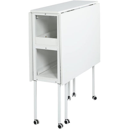 Table d'artisanat à hauteur réglable avec étagères de rangement, table de coupe pliable mobile pour le bureau à domicile, la couture, la salle de loisirs créatives.