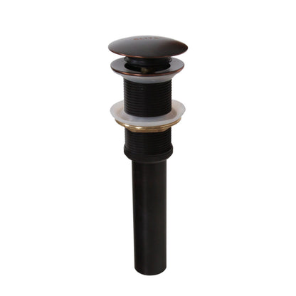 Robinet de lavabo haut à simple levier en bronze huilé Elite et bonde à levier.