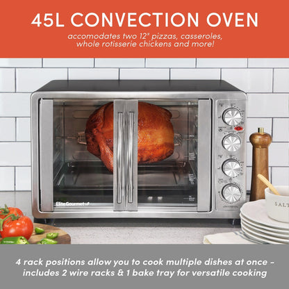 Four à double porte Elite Platinum avec broche rotative et convection