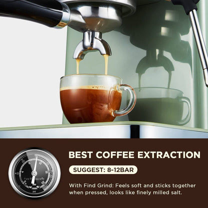 Machine à expresso avec mousseur de lait et vapeur