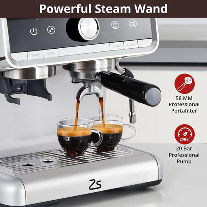 Machine à café expresso, avec broyeur, réservoir d'eau de 2,8 L