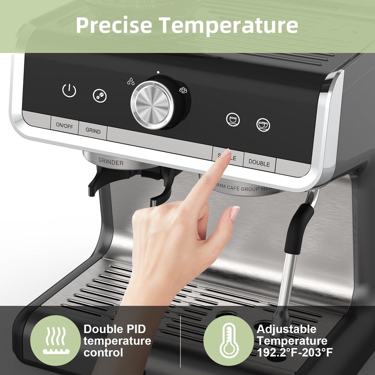 Machine à café expresso, avec broyeur, réservoir d'eau de 2,8 L