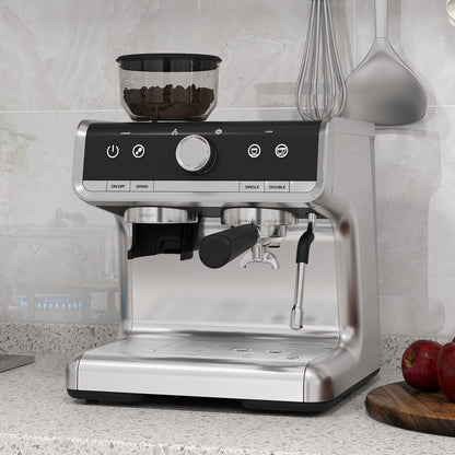 Machine à café expresso, avec broyeur, réservoir d'eau de 2,8 L